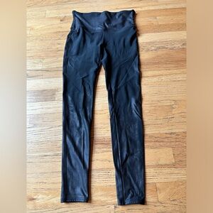 Spanx faux leather leggings large